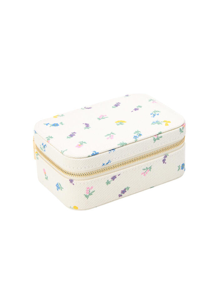 Smykkeskrin, stor - Ivory flower